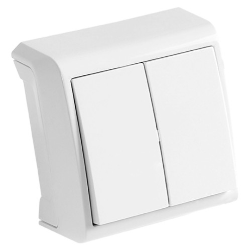 вык-тель 2-ный накл. Vera белый