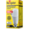 лампа E27  NLL A60 15W 4K 127В (груша) Navigator | уп.100/10/1(шт.)