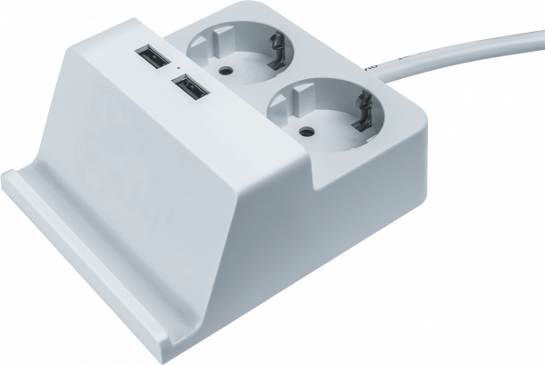 Удлинитель Navigator 61 457 NPE-USB03-02-150-E-3X1с/з 2 гн.1.5м USB2.1A