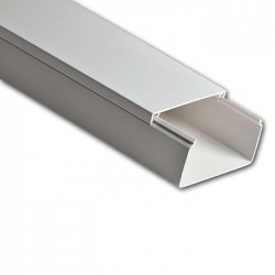 Кабель-канал "РУВИНИЛ" 40х25х2000мм (белый) ,двойной замок (уп. 50 м.)