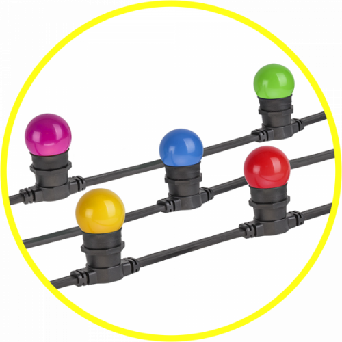 Гирлянда Navigator 61 553 NGF-01-20-40-E27-BL 20м, 50 патронов