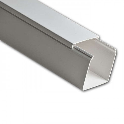 Кабель-канал "РУВИНИЛ" 40х40х2000мм (белый)   ,двойной замок   (уп. 30 м.)