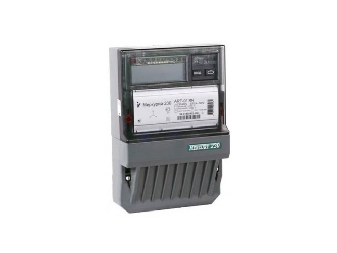 Меркурий 230 ART-01 RN 3*230/4000В; 5(60)А; кл. т. 1,0/2,0; Мн.т; RS485;ЖКИ; 3 винта