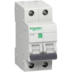 Выключатель автоматический модульный Easy9 2P 16A C 6kA 415V