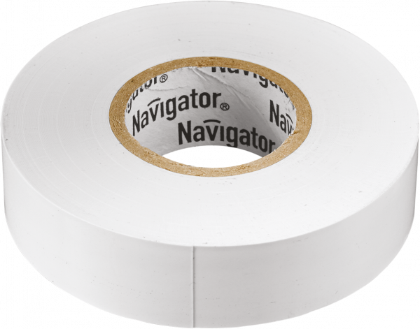 Изолента Navigator 71 102 NIT-B15-20/WH белая