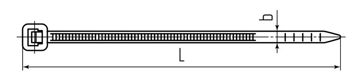 Стяжки нейлоновые КСС 3*100(ч) (™Fortisflex) (упак. 100 шт.)