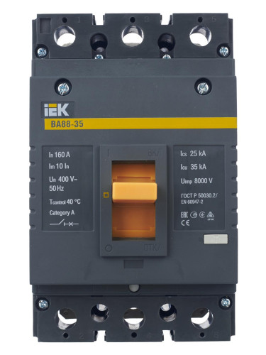Выключатель автоматический ВА88-35 3Р 160А 35кА IEK