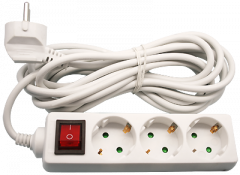 Удлинитель Navigator 71 455 NPE-S1-03-300-ESC-3x0.75 с/з с выкл. 3 гн. 3м