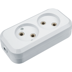 Колодка Navigator 61 583 NCA-BL01-02-X-WH 2гн б/з АБС пластик