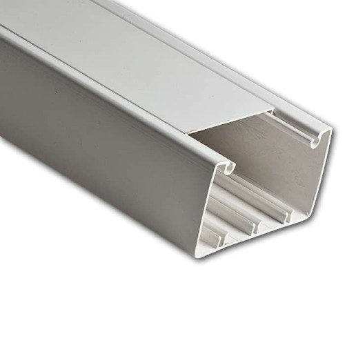 Кабель-канал "РУВИНИЛ" 100х60х2000мм (белый) ,парапетный (уп. 20 м.)