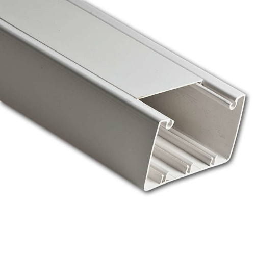 Кабель-канал "РУВИНИЛ" 100х60х2000мм (белый) ,парапетный (уп. 20 м.)