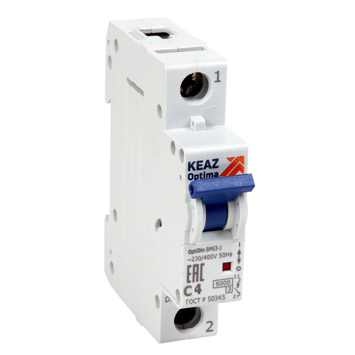 Выключатель автоматический модульный OptiDin BM63-1C10-УХЛЗ (новый)