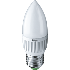 лампа E27 NLL-P C37 5W 4K 230V (свеча) Navigator | 10шт./уп.