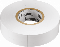 Изолента Navigator 71 109 NIT-A19-20/WH белая