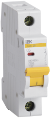 Выключатель автоматический модульный ВА47-29 1Р 6А 4,5кА х-ка С IEK