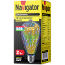 лампа E27 NLL-3D ST64 2W RGB 230V (декоративная грушевидная) Navigator | уп.50/1/1(шт.)