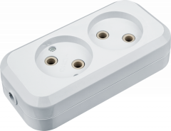 Колодка Navigator 61 583 NCA-BL01-02-X-WH 2гн б/з АБС пластик