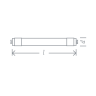лампа G13 NLL T8 22W 4K 230V (линейная аналог 36Вт, 1200 мм) Navigator | 25шт./уп.