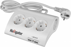Удлинитель Navigator 71 544 NPE-USB-05-180-ESC-3X1.0