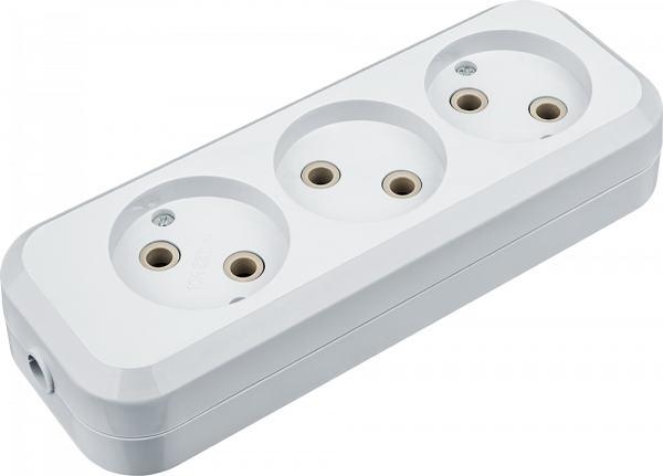 Колодка Navigator 61 585 NCA-BL01-03-X-WH 3гн б/з АБС пластик