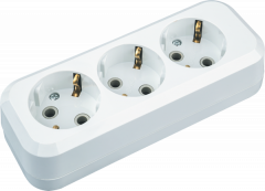 Колодка Navigator 61 584 NCA-BL01-03-E-WH 3гн с/з АБС пластик