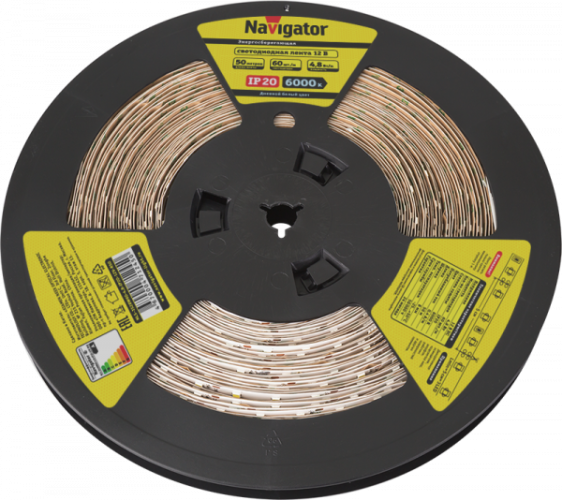 СД Лента Navigator 71 245 NLS-3528W60-4.8-IP20-12V-R50