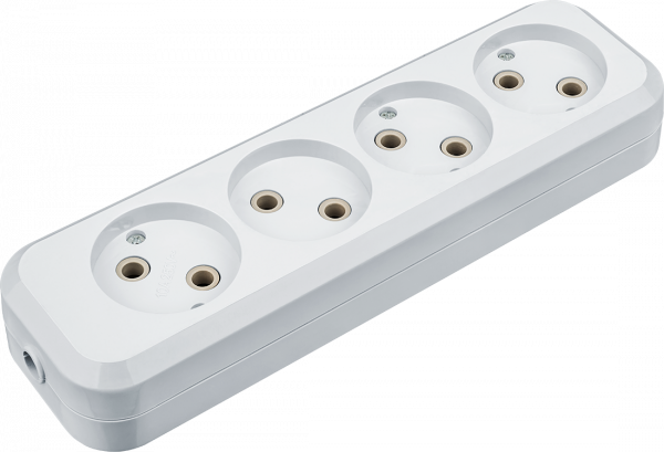 Колодка Navigator 61 587 NCA-BL01-04-X-WH 4гн б/з АБС пластик