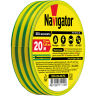 Изолента Navigator 71 115 NIT-A19-20/YG жёлто-зелёная