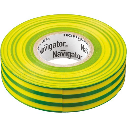 Изолента Navigator 71 115 NIT-A19-20/YG жёлто-зелёная