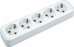 Колодка Navigator 61 588 NCA-BL01-05-E-WH 5гн с/з АБС пластик