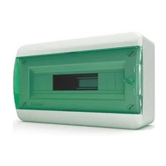 BNZ 65-18-1 нак-ной 18 мод. IP65, прозрачная зеленая дверца