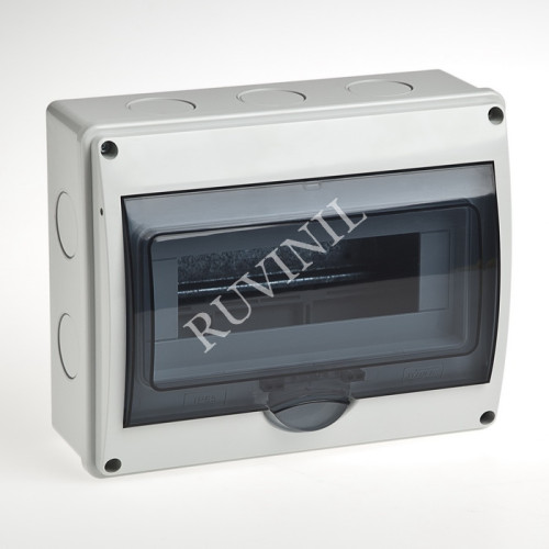 Щиток о/п на 10 мод. с вертик.двер. 250х200х107мм з/шина, IP65 Тусо (уп. 6шт)