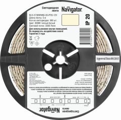 СД Лента Navigator 71 699 NLS-5730WW60-30-IP20-12V R5