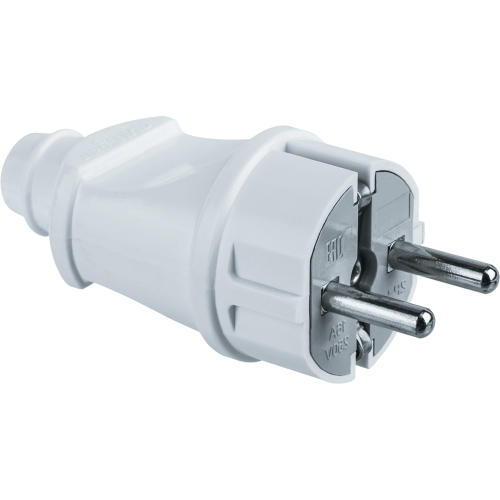 Вилка Navigator 61 359 NCA-PL02-16A-E-WH прямая с/з белая