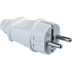 Вилка Navigator 61 359 NCA-PL02-16A-E-WH прямая с/з белая