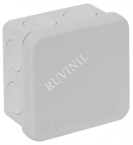 Коробка расп. для о/п, 70х70х40мм 2-комп. 8в-в IP65 Тусо (для монтаж. пистол.) (уп. 162шт)