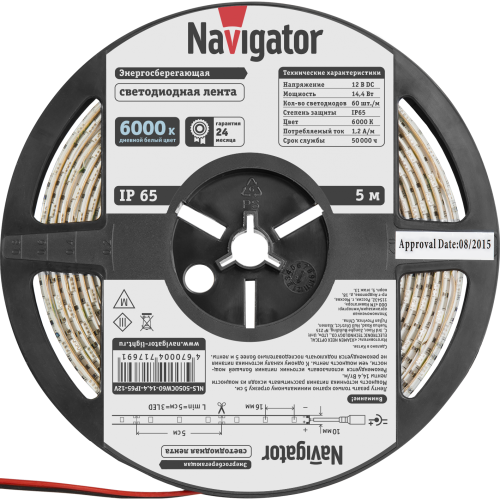 СД Лента Navigator 71 769 NLS-5050СW60-14.4-IP65-12V R5