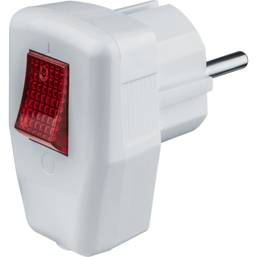Вилка Navigator 61 364 NCA-PL05-16A-ESC-WH угловая с/з с/выключ. белая