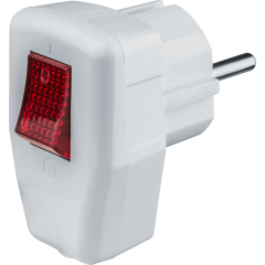 Вилка Navigator 61 364 NCA-PL05-16A-ESC-WH угловая с/з с/выключ. белая
