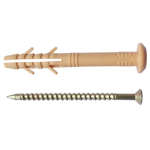 Дюбель-гвоздь c уд.шур. 06x60 полипр. буртик с усами (гриб.) (упак.-100шт.)