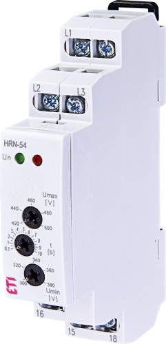 Реле контроля напряжения и послед. фазHRN-54N (3F, 1x8A_AC1) с нейтралью