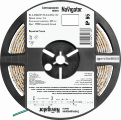 СД Лента Navigator 71 765 NLS-3528СW120-9.6-IP65-12V R5