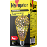 лампа E27  NLL-3D ST64 4W  230V (декоративная грушевидная) Navigator | уп.50/1/1(шт.)