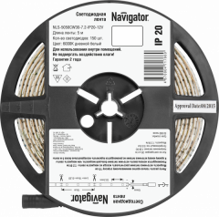 СД Лента Navigator 71 766 NLS-5050СW30-7.2-IP20-12V R5