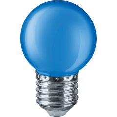 лампа E27 NLL G45 1W B 230V (LED, шар синий) Navigator | 10шт./уп.