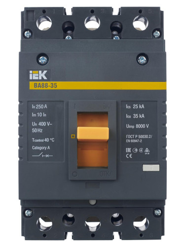 Выключатель автоматический ВА88-35 3Р 250А 35кА IEK