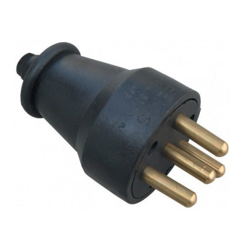 Вилка угловая с заземлением