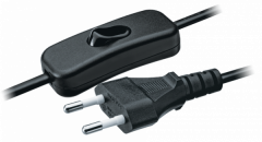 Шнур Navigator 61 720 NPS-FS-170-2x0.5-BL 1.7м с выкл. черный