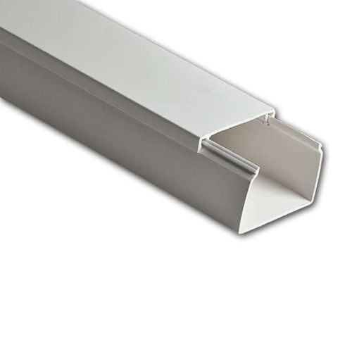 Кабель-канал "РУВИНИЛ" 60х40х2000мм (белый), двойной замок (уп. 20м)