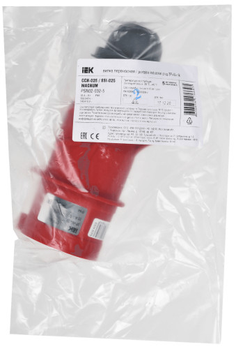 Вилка силовая 025 32А 3Р+РЕ+N IP44 MAGNUM IEK